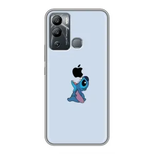 Чохол з принтом Стіч на Infinix Hot 12i (Stitch apple)