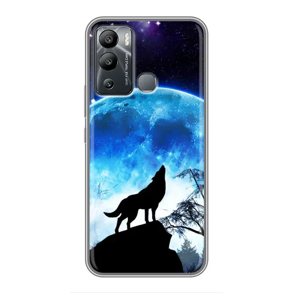 Чехол с принтом «Волк на луну» для Infinix Hot 12i Чехол с принтом «Волк на луну» для Infinix Hot 12i