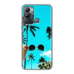 Силіконовий чохол з КАРТИНКАМИ літо для Infinix Hot 12i (AlphaPrint) (Погляд літо)