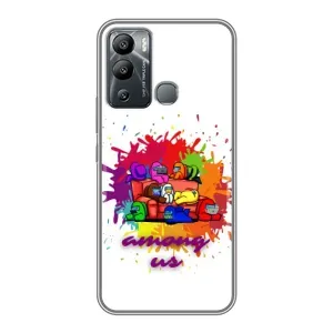 Чохли Амонг Ас для Infinix Hot 12i (AlphaPrint) (Яскравий АмонгАс)