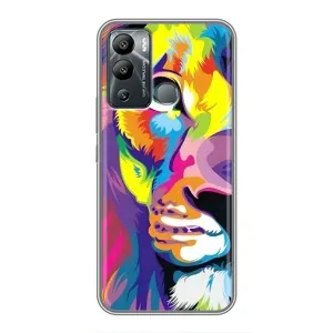 Чохол з картинкою ЛЕВ для Infinix Hot 12i (VPrint) (Яскравий Лев)