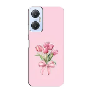 Чехол с розовым рисунком для Infinix Hot 20 (5G) (Букет цветов)