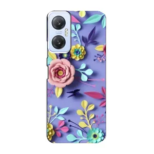 Чехлы с Цветами для Infinix Hot 20 (5G) (VPrint) (Цветочный дизайн)