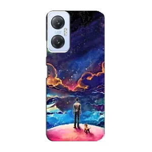 Космические Чехлы для Инфиникс Хот 20 5G (VPrint) (Галактический вид)