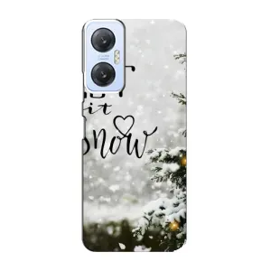 Новогодние, Праздничные Чехлы для Infinix Hot 20 (5G) - 2024 год (Let it snow)