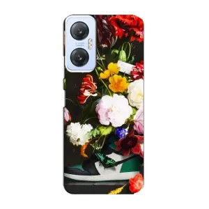 Брендновые Чехлы для Infinix Hot 20 (5G) - (PREMIUMPrint) (Nike цветы)