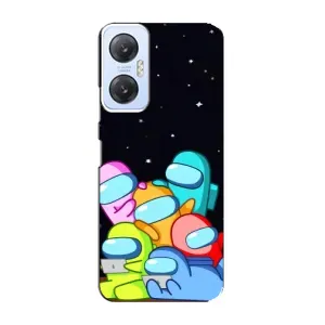 Чехол Амонг Ас для Infinix Hot 20 (5G) (AlphaPrint) (Скины в космосе)