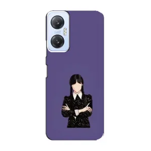 Чохли Венсдей на Infinix Hot 20 (5G) Уенсдей (AlphaPrint) (Венздей у чорному)