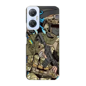 Чехлы с картинкой ЗСУ для Infinix Hot 20 (5G) (AlphaPrint) (Воїн ЗСУ)