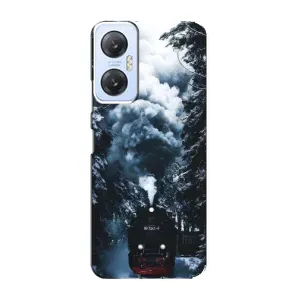 Новогодние, Праздничные Чехлы для Infinix Hot 20 (5G) - 2024 год (Зимний поезд)