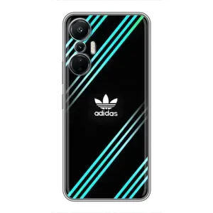 Чехлы Адидас для Infinix Hot 20 (4G) (AlphaPrint) (Адидас с полосами)