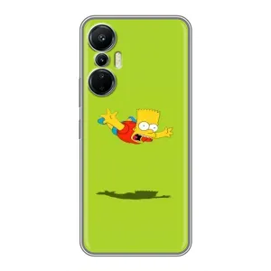 Чехол с Симпсонами для Infinix Hot 20 (4G) (VPrint) (Барт Симпсон)