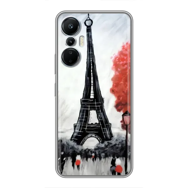 Чехол с принтом «Башня в Париже» для Infinix Hot 20 (4G)