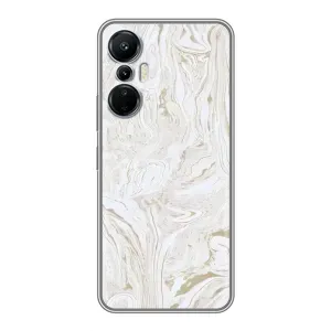 Мраморный чехол на Infinix Hot 20 (4G) (VPrint) (Белый мрамор)