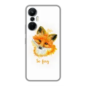 Чехлы с картинкой Лисички для Infinix Hot 20 (4G) (VPrint) (Девочка Лиса)