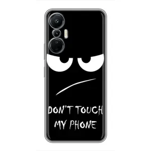Чехол для Инфиникс Хот 20 - (AlphaPrint) с печатью (ТОП продаж) (Dont Touch)