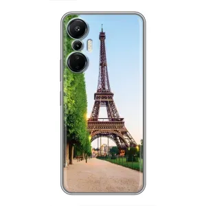 Чехол Эйфелева Башня для Infinix Hot 20 (4G) - (AlphaPrint) (Дорога в Париж)