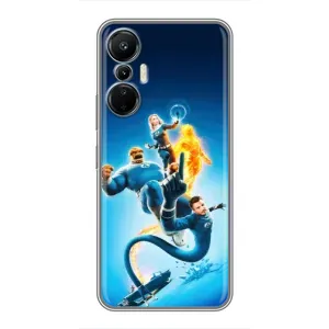 Чехол с принтом Фантастическая четверка для Infinix Hot 20 (4G) (Герои Фантастическая Четверка)