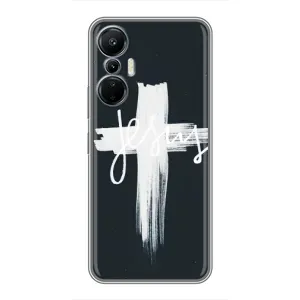 Чехол для Infinix Hot 20 (4G) (AlphaPrint) - (Христианские) (Иисус)