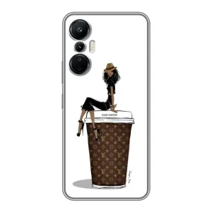 Чохли Луі Вітон для Infinix Hot 20 (4G) (AlphaPrint - LOUIS VUITTON) (кава LOUIS VUITTON)