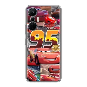Силиконовый чехол Маквин для Infinix Hot 20 (4G) (Коллаж Молния Маквин)