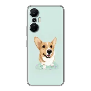 Чехлы с собаками для Infinix Hot 20 (4G) (VPrint) (Корги)