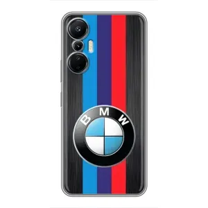Чехол для Инфиникс Хот 20 - с принтом БМВ (AlphaPrint) (Лого BMW)