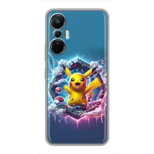 Чохол з Пікачу на Infinix Hot 20 (4G) (Лого Пікачу)