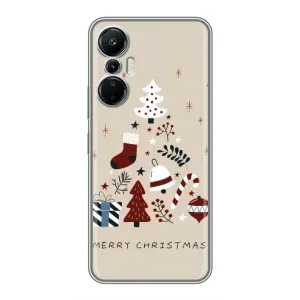 Рождественские, Праздничные Чехлы для Инфиникс Хот 20 (Merry Christmas)