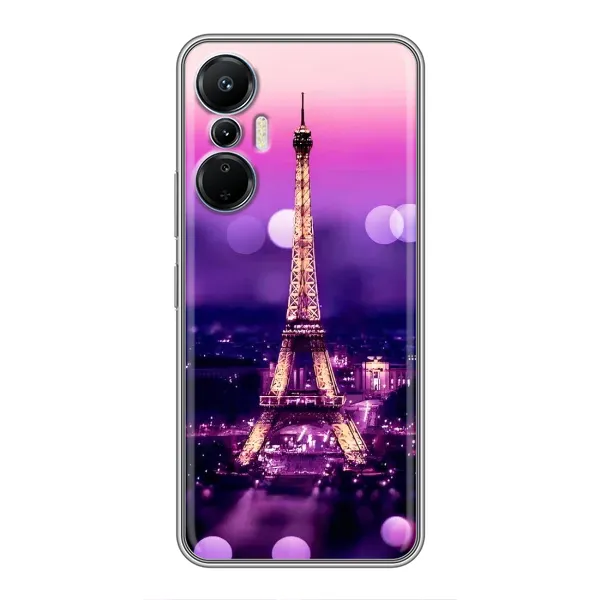 Чехол с принтом «Париж Башня» для Infinix Hot 20 (4G)