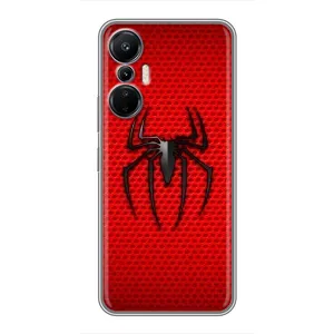 Чехол с человеком пауком для Infinix Hot 20 (4G) - (AlphaPrint) (Паук Марвел)