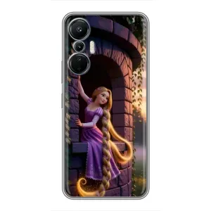 Чехол Рапунцель для Infinix Hot 20 (4G) (Рапунцель на башне)