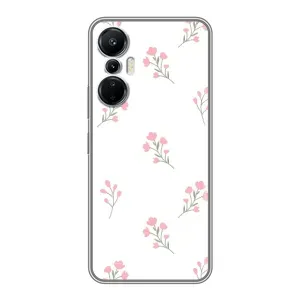 Чохол з розовим принтом для Infinix Hot 20 (4G) (Рожеві квіти)