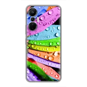 Чехлы (ART) Цветы на Infinix Hot 20 (4G) (VPrint) (Семицветик)