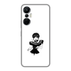 Чехлы Венсдей на Infinix Hot 20 (4G) Уэнсдей (AlphaPrint) (танец Уэнздей)