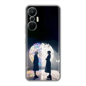 Чехлы Венсдей на Infinix Hot 20 (4G) Уэнсдей (AlphaPrint) (Уэнздей и Инид)