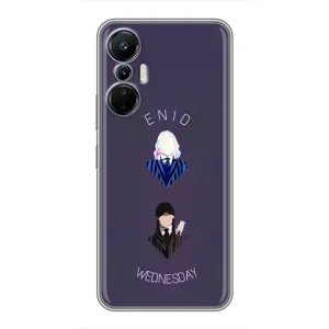 Чехлы Венсдей на Infinix Hot 20 (4G) Уэнсдей (AlphaPrint) (Уэнздей и подруга)