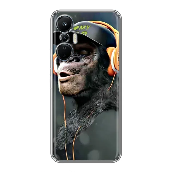Чехол с принтом «В наушниках» для Infinix Hot 20 (4G) Чехол с принтом «В наушниках» для Infinix Hot 20 (4G)