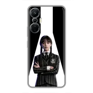 Чехлы Венсдей на Infinix Hot 20 (4G) Уэнсдей (AlphaPrint) (W-Wednesday)
