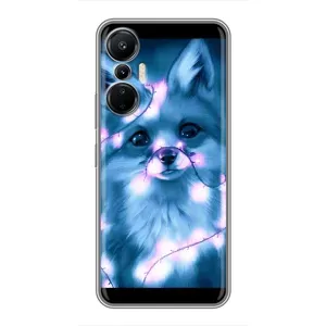 Чехлы с картинкой Лисички для Infinix Hot 20 (4G) (VPrint) (Яркая лисичка)