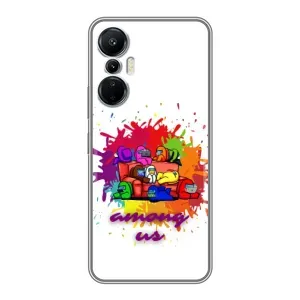 Чехол Амонг Ас для Infinix Hot 20 (4G) (AlphaPrint) (Яркий АмонгАс)