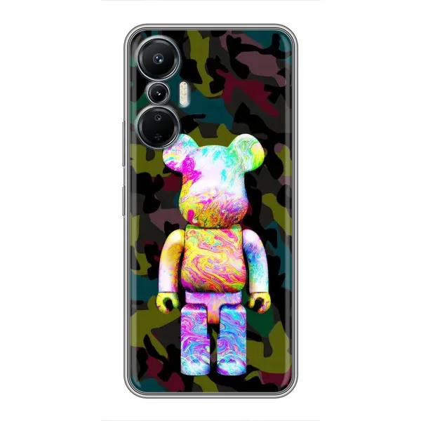 Чохол з принтом «Яскравий Bearbrick» для Infinix Hot 20 (4G)