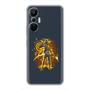 Чехол с принтом «золотой Наруто» для Infinix Hot 20 (4G)