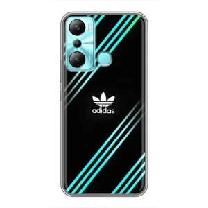 Чохли Адидас для Infinix Hot 20i (X665E) (AlphaPrint) (Адідас з полосами)