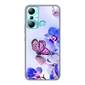 Чехлы с Цветами для Infinix Hot 20i (X665E) (VPrint) (Бабочка на цветочке)
