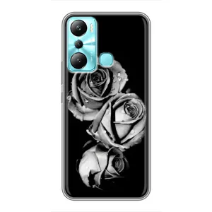Чохол з принтом «Чорна троянда» для Infinix Hot 20i (X665E)