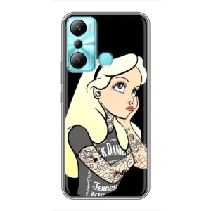 Чохол з друком для Infinix Hot 20i (X665E) - (Мода) (AlphaPrint) (Дівчина в тату)