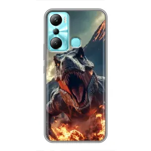 Чохол з картинкою 'Хижаки' для Infinix Hot 20i (X665E) (Вогняний динозавр)