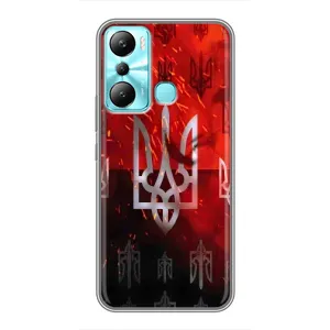 Украинские Чехлы для Infinix Hot 20i (X665E) с картинкой УПА (AlphaPrint) (ГЕРБ УПА)
