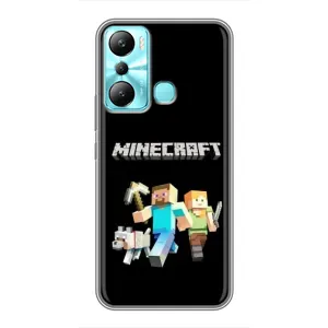 Чохол Майнкрафт на Infinix Hot 20i (X665E) (AlphaPrint) Minecraft (герої Minecraft)